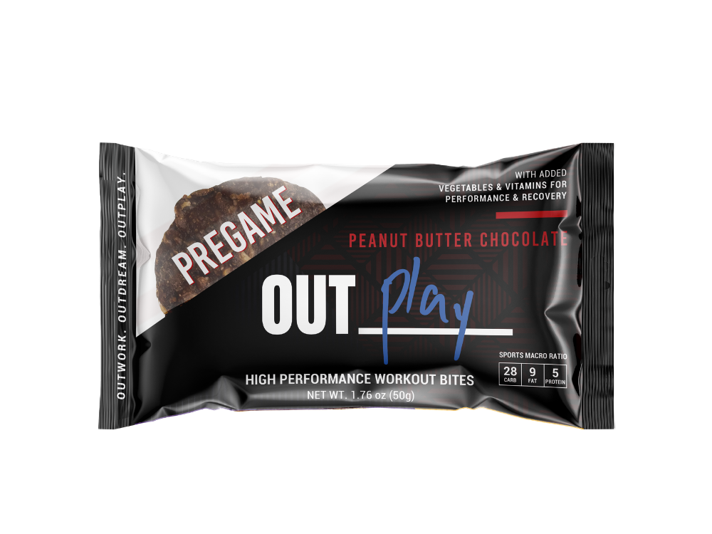 OUTPLAY Soft-Baked Carb Bar, Peanut Butter Chocolate | 29g Carbs | 72ct Case