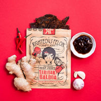 Righteous Felon Teriyaki Balboa Beef Jerky 1oz (16ct)
