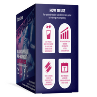 2before Blackcurrant Pre-Workout - Caffeinated - Single-Serve Sachets
