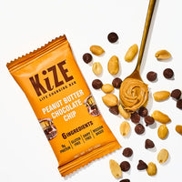 Kize Peanut Butter Chocolate Chip, Protein Snack Bar, 1.5oz, 20 bars