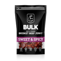 BULK All-Natural Sweet and Spicy Brisket Jerky (Bulk sizes available)