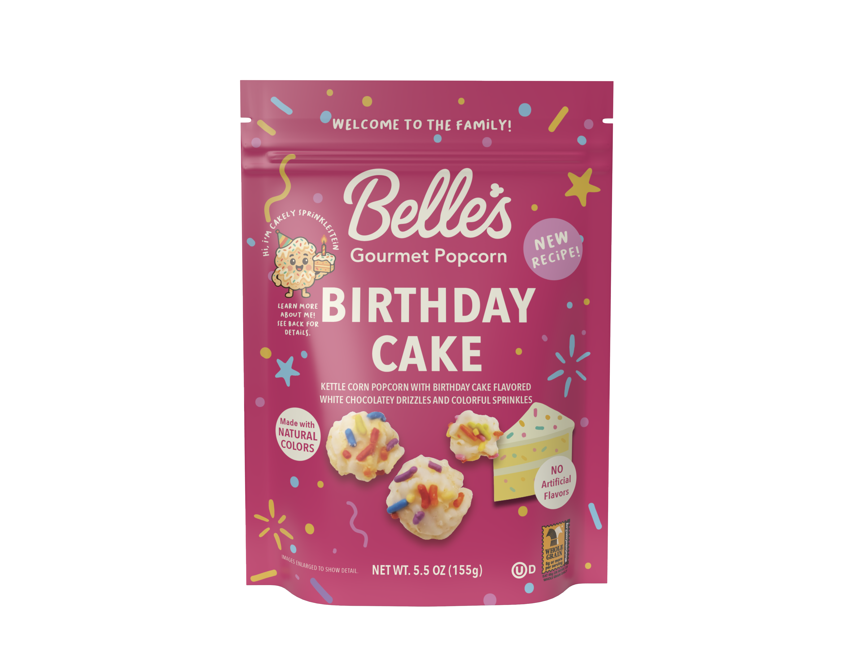 Birthday Cake 2.5oz popcorn (100 pack)