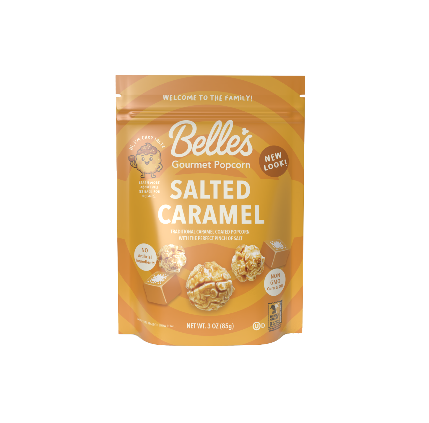 Salted Caramel 3oz popcorn (100 pack)