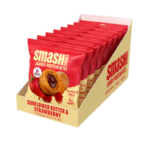 Sunflower Butter & Strawberry Jammy Protein Bites | Case of 48 Bags