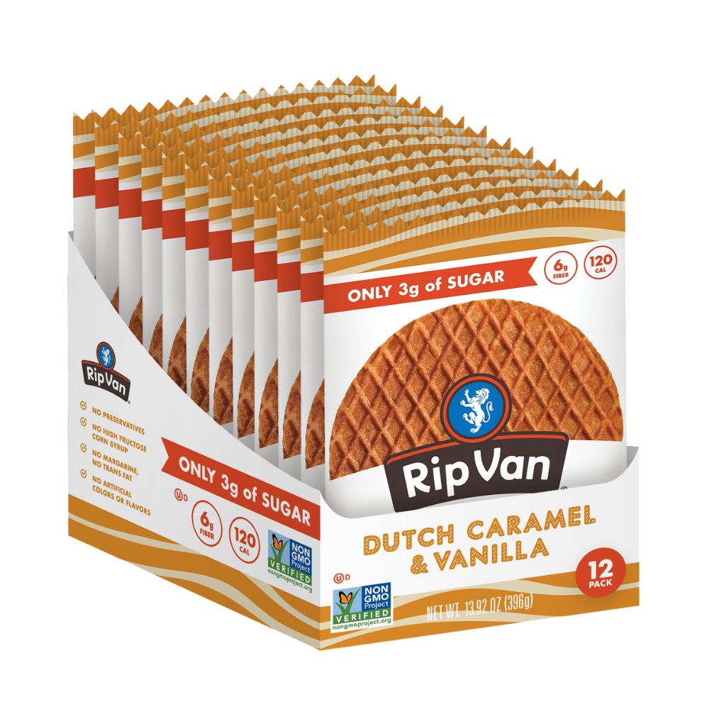 Rip Van Dutch Caramel & Vanilla Stroopwafel Cookies 1.2oz (48ct)