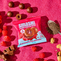 Choc Peanut Butter & Raspberry Jammy Protein Bites | Case of 48 Bags