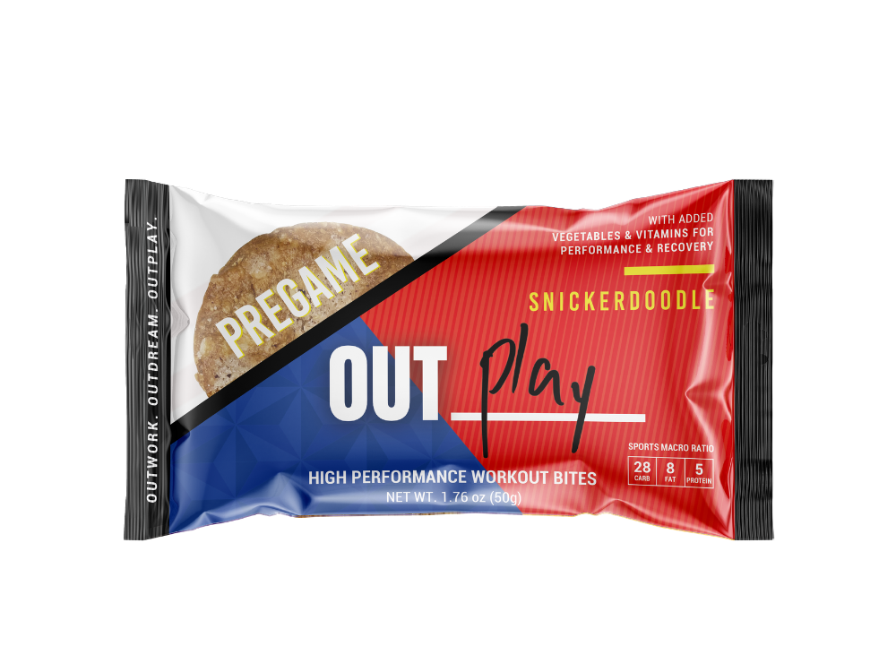 OUTPLAY Soft-Baked Carb Bar, Snickerdoodle | 29g Carbs | 72ct Case