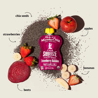 Strawberry Banana Organic Chia Squeeze
