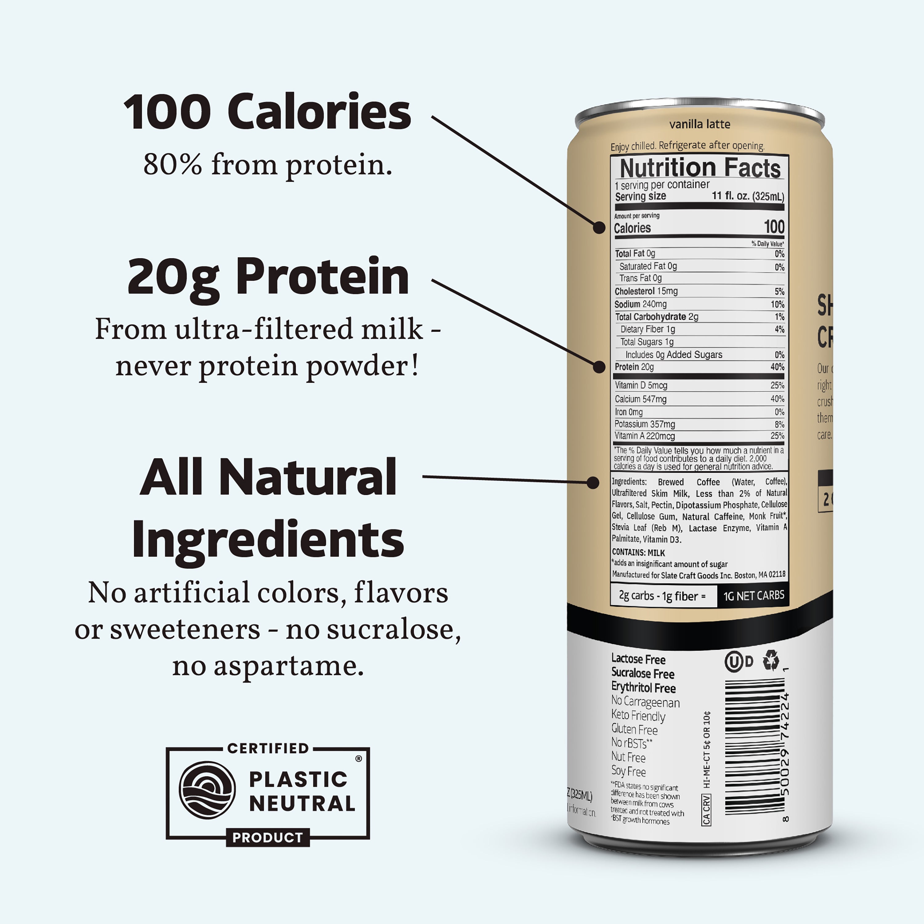 Vanilla Latte nutrition facts