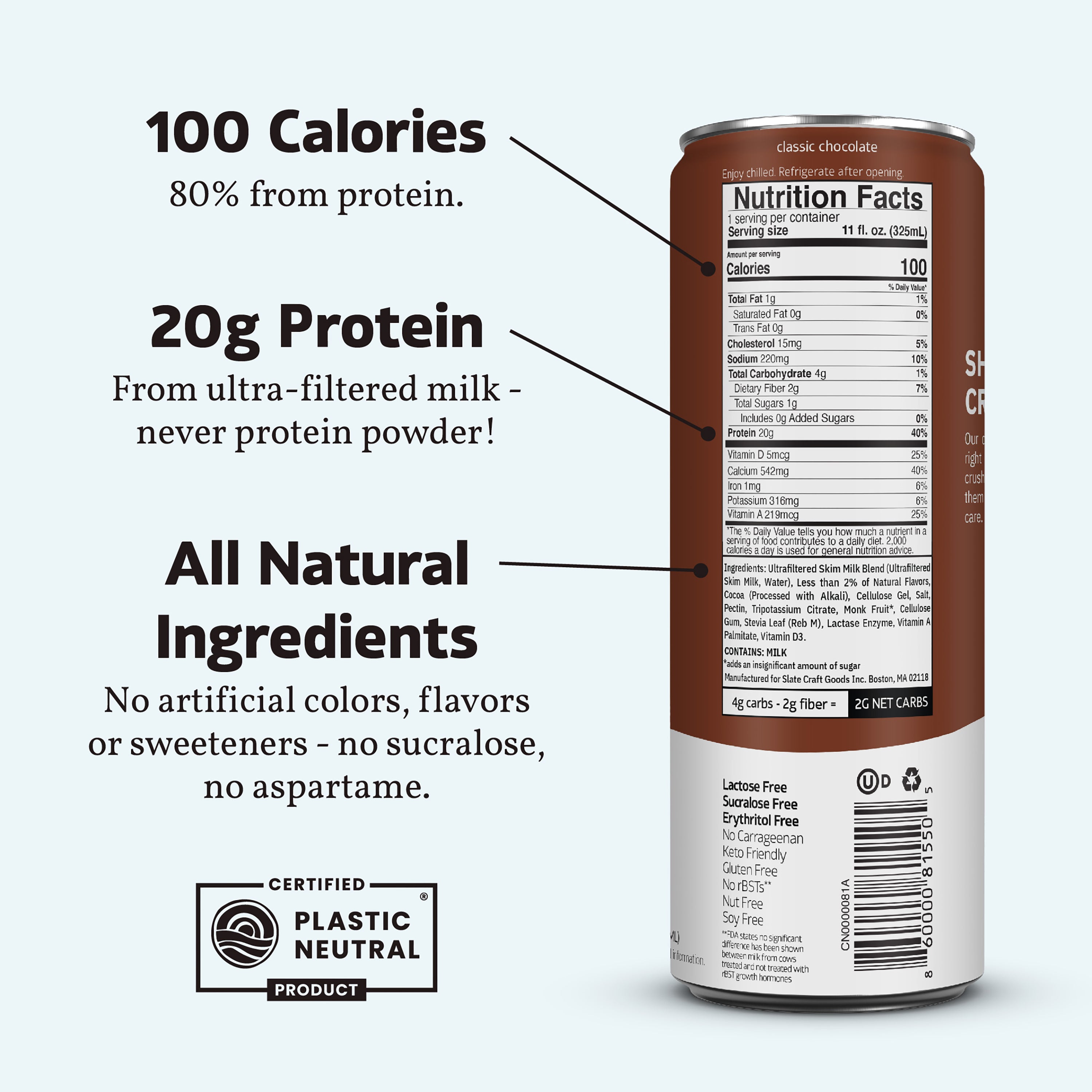 Classic Chocolate Shake nutrition facts