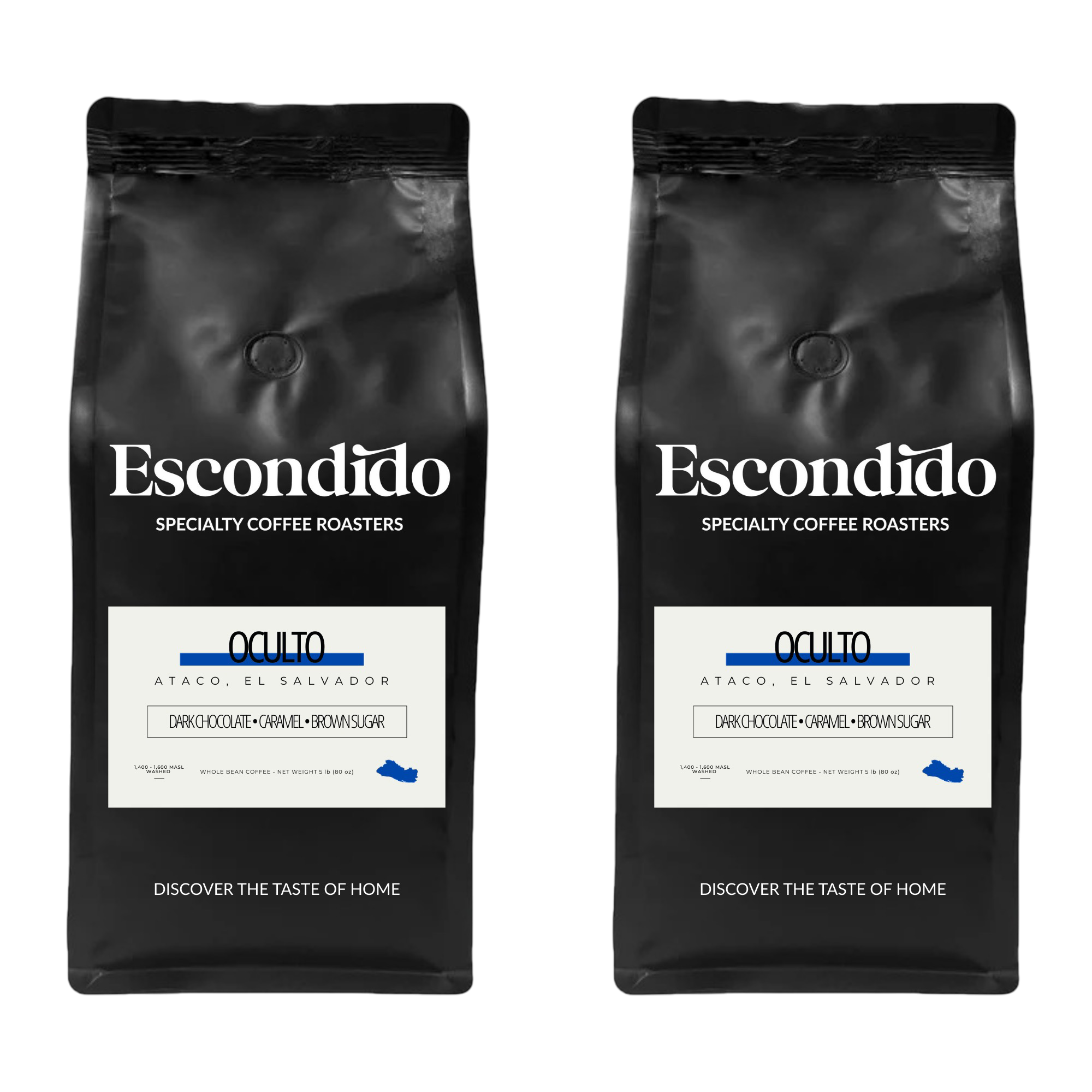 El Salvador Oculto 2x5lb Case Roasted Whole Bean Specialty Coffee