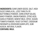 David Ranch Sunflower Seeds ingredients panel