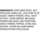 David Bar-B-Q Sunflower Seeds ingredients panel