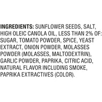 David Bar-B-Q Sunflower Seeds ingredients panel