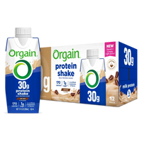 Orgain 30g Protein Shake - Café Latte (3 4-Packs)
