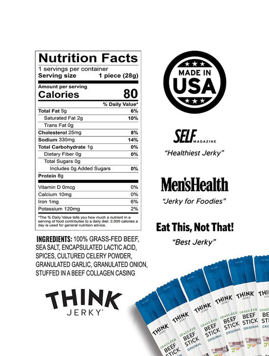 Orignal THINK Beef Stick 1 oz (120 Pack)