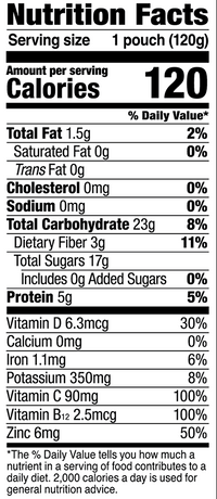 Noka Strawberry Banana nutrition facts