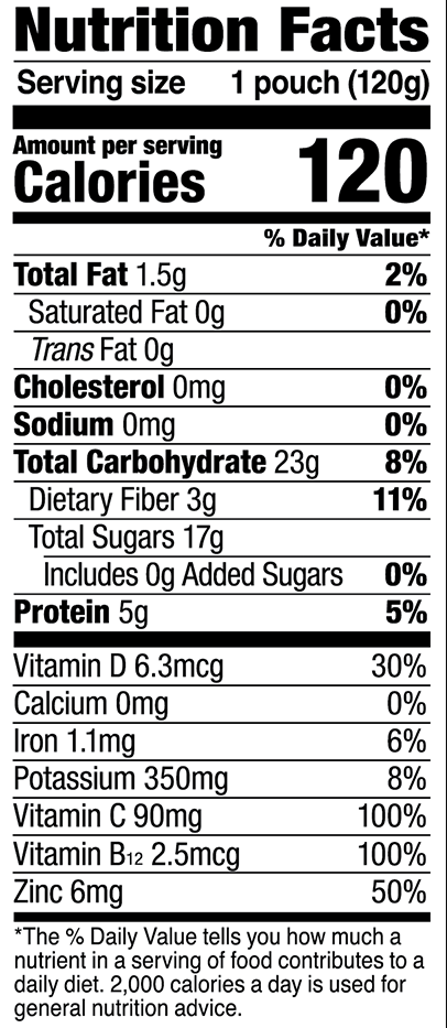 Noka Strawberry Banana nutrition facts