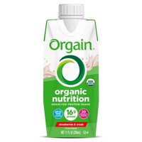 Orgain Organic Nutrition Grass-Fed Shake - Strawberries & Cream (3 4-Packs)