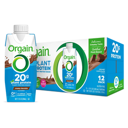 Orgain 20g Plant Protein Shake - Creamy Chocolate (Case of 12)