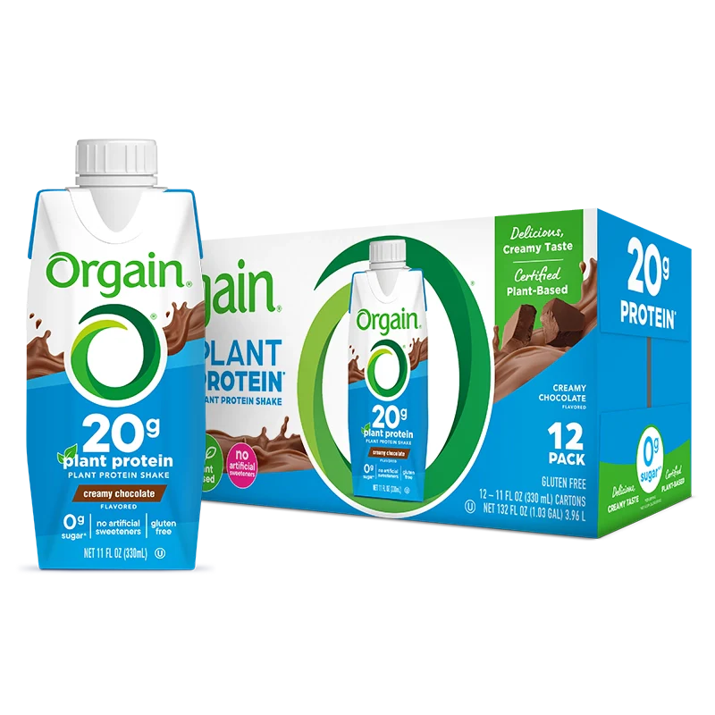 Orgain 20g Plant Protein Shake - Creamy Chocolate (Case of 12)