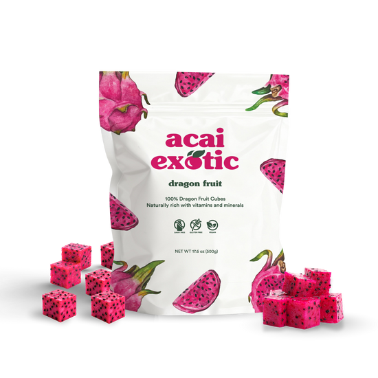 Acai Exotic Diced Dragon Fruit Case - Wholesale
