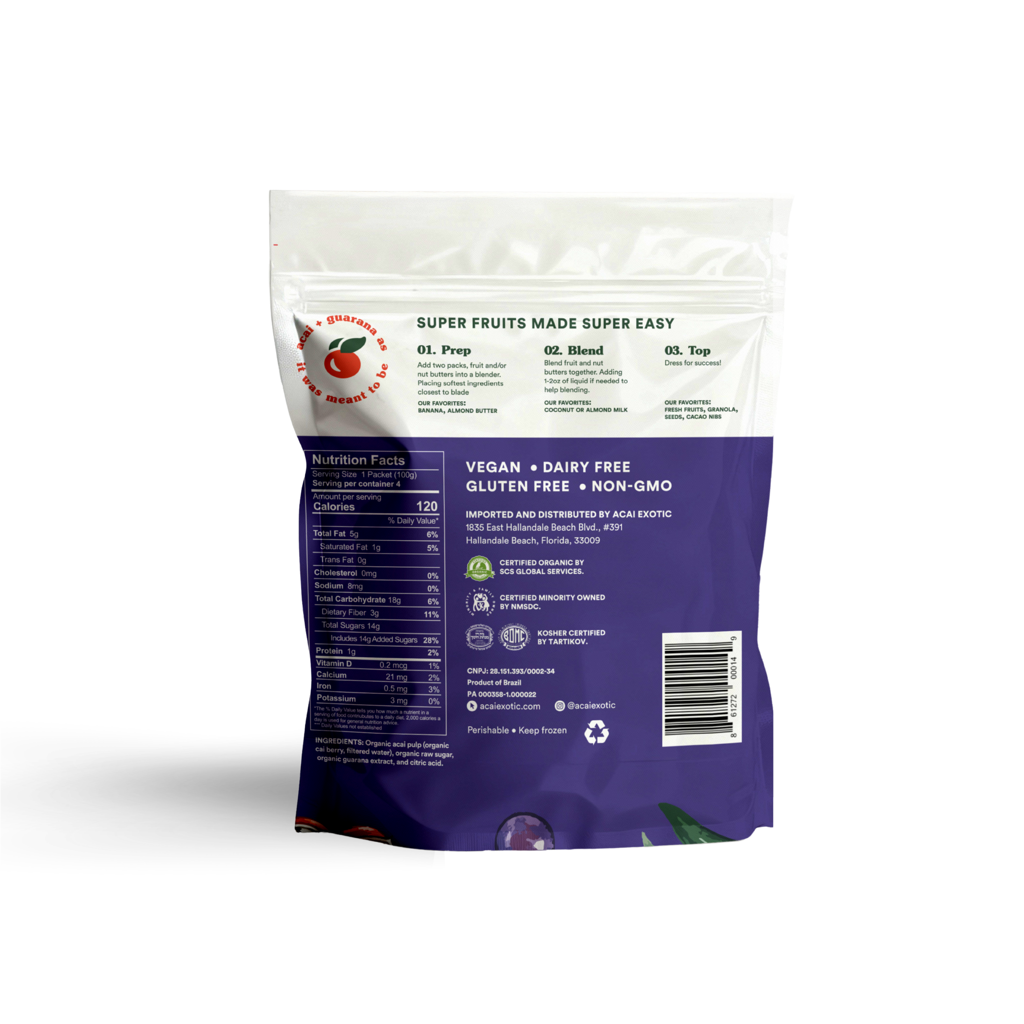 Acai Exotic Acai + Guarana Retail Case - Wholesale