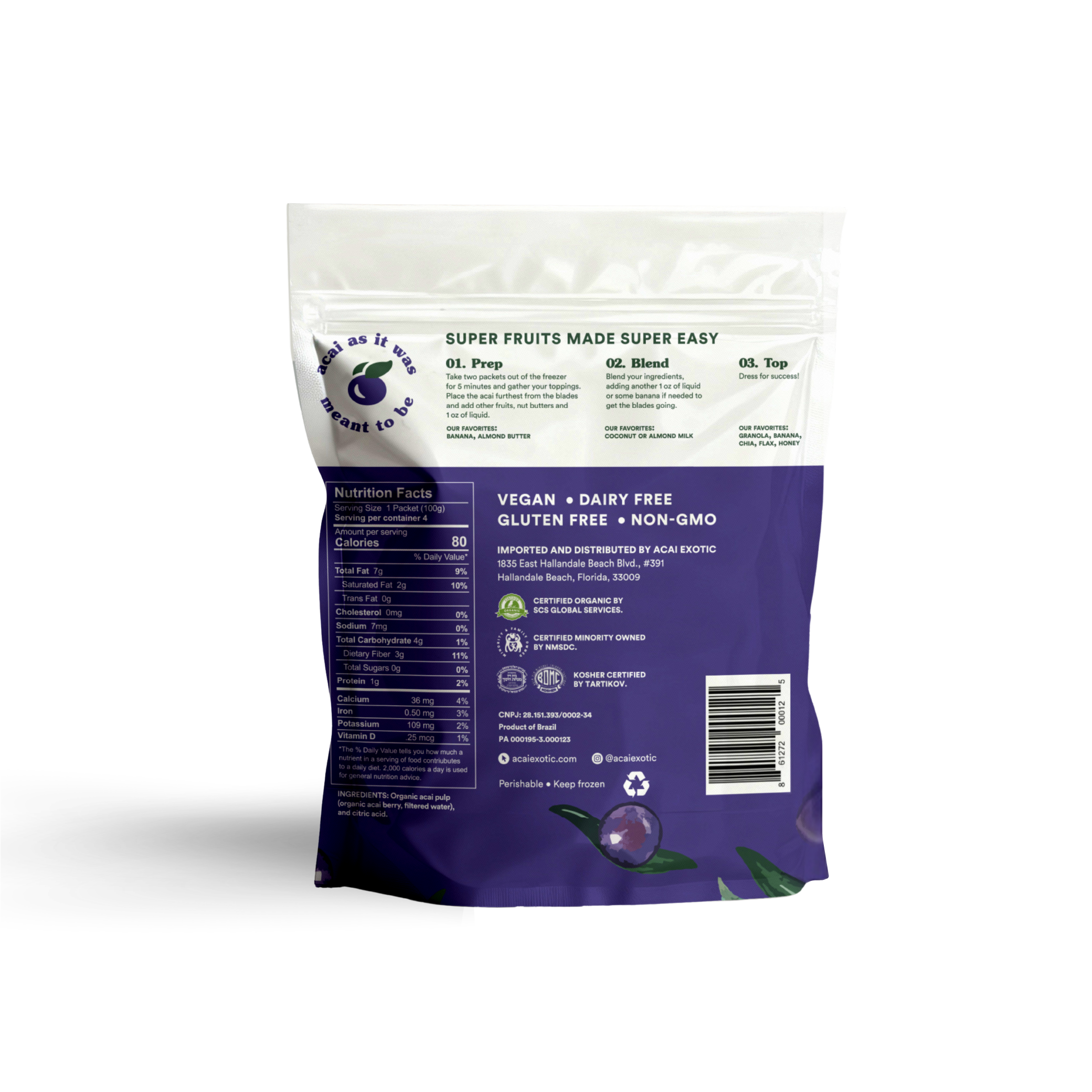 Acai Exotic Pure Acai Retail Case - Wholesale