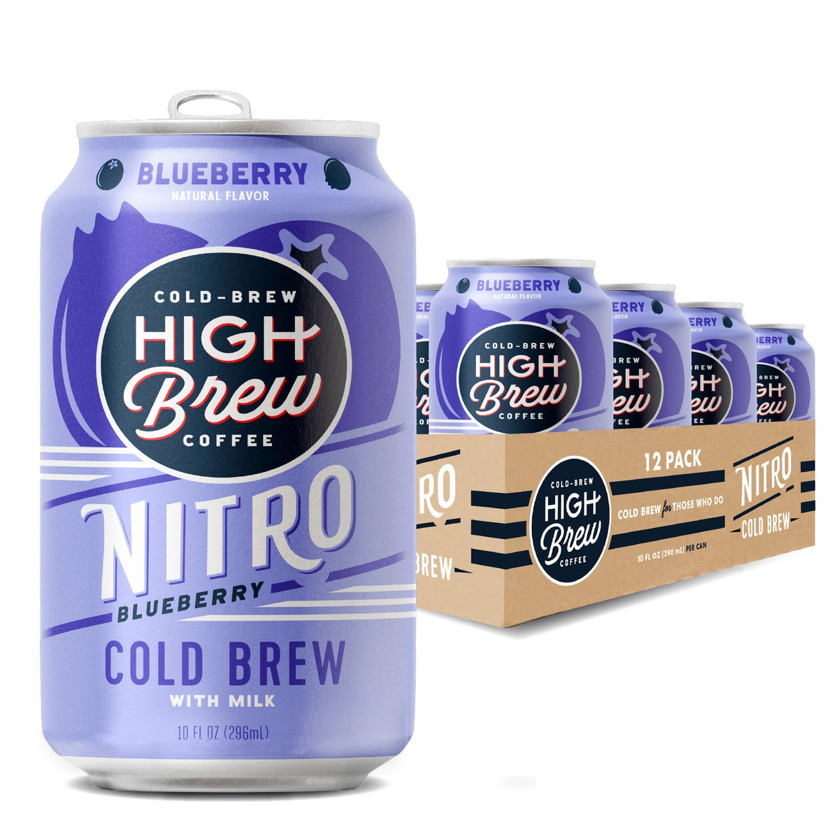 High Brew Nitro Blueberry Cold Brew - 12 Pack