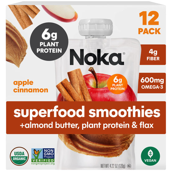 Noka - Apple Cinnamon +Almond Butter - 12pk