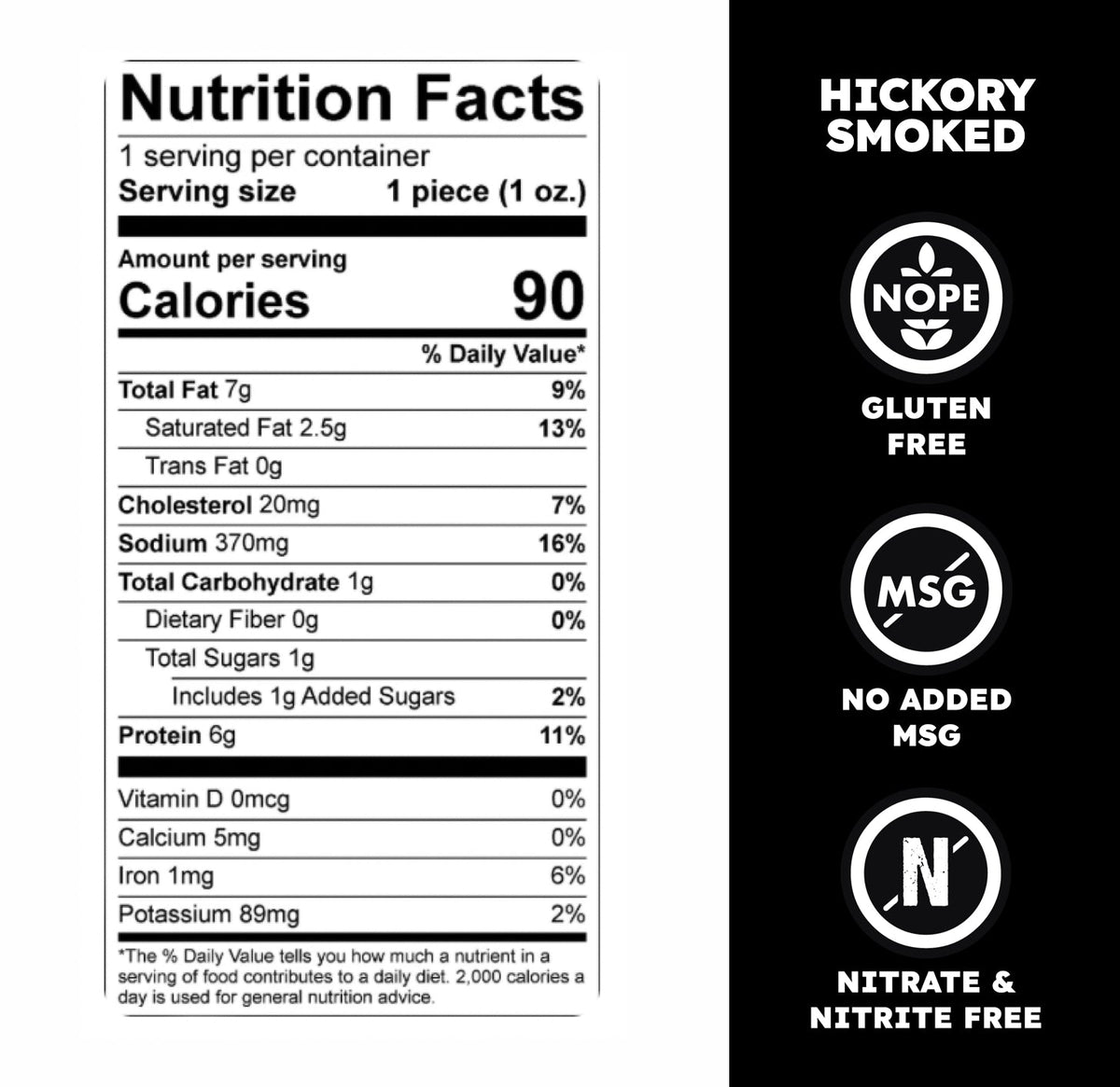 BULK Jalapeño Meat Stick nutrition facts