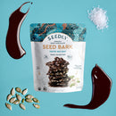 SEEDLY, Celtic Sea Salt, Dark Chocolate Bark, 3.6 Oz.
