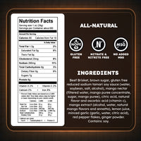 BULK All-Natural Tropical Mango Brisket Jerky (Bulk sizes available)