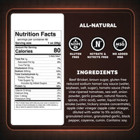 BULK All-Natural Buzzin' BBQ Brisket Jerky (Bulk sizes available)