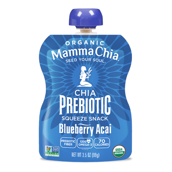 Blueberry Acai Organic Chia Prebiotic Squeeze