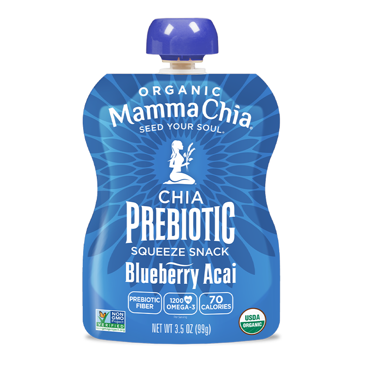 Blueberry Acai Organic Chia Prebiotic Squeeze