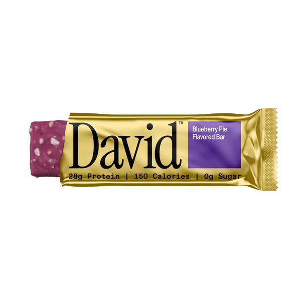 David Protein Bar, Blueberry Pie (12 Pack)