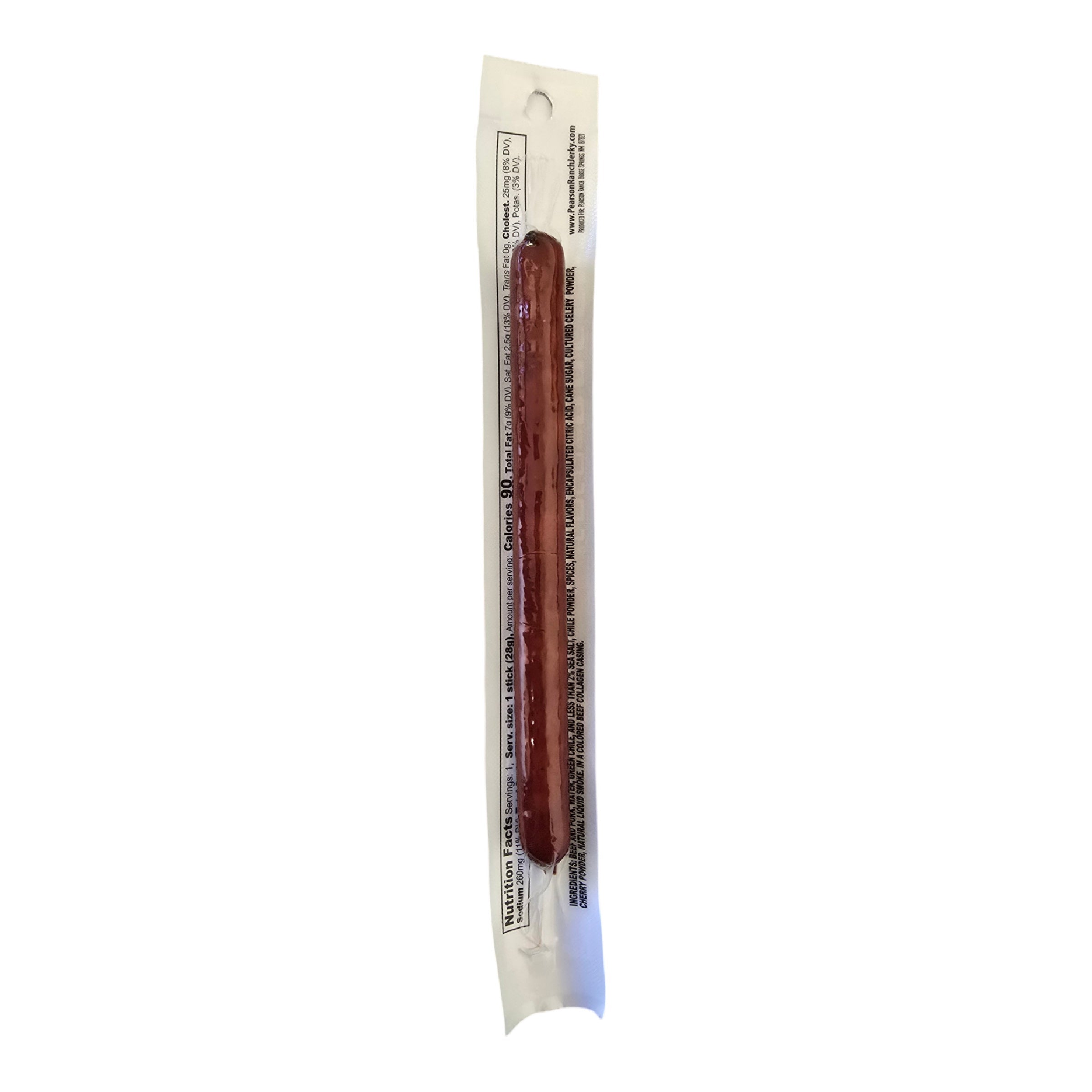 Pearson Ranch Green Chile Beef & Pork Snack Stick - 24 Count Caddy