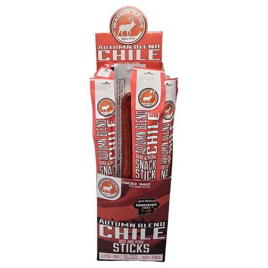 Pearson Ranch Autumn Blend Chile Beef & Pork Snack Stick - 24 Count Caddy