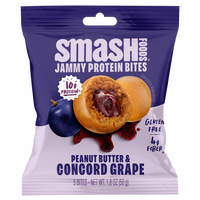 Peanut Butter & Concord Grape Jammy Protein Bites | Case of 48 Bags