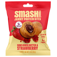 Sunflower Butter & Strawberry Jammy Protein Bites | Case of 48 Bags