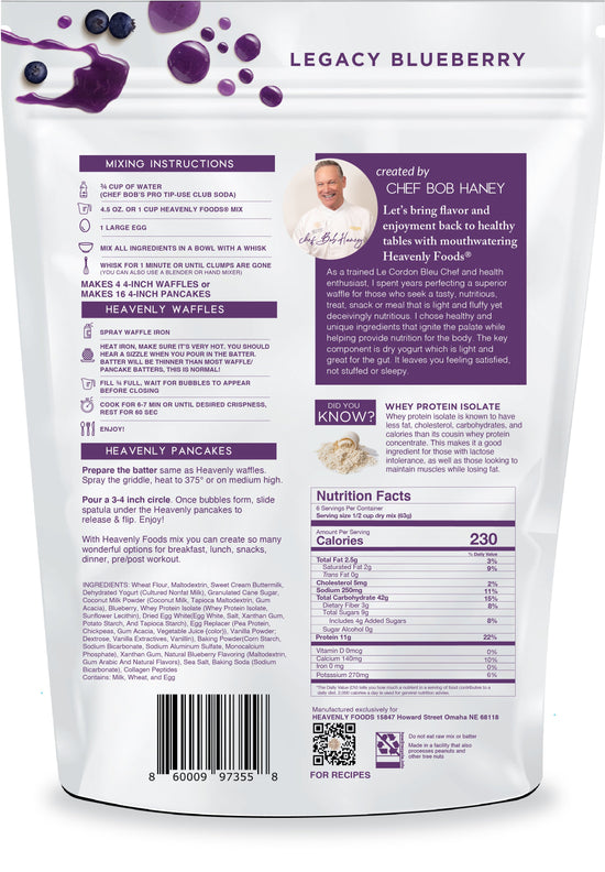 13.5 oz Legacy Blueberry Heavenly Foods® Mix (Case of 6)