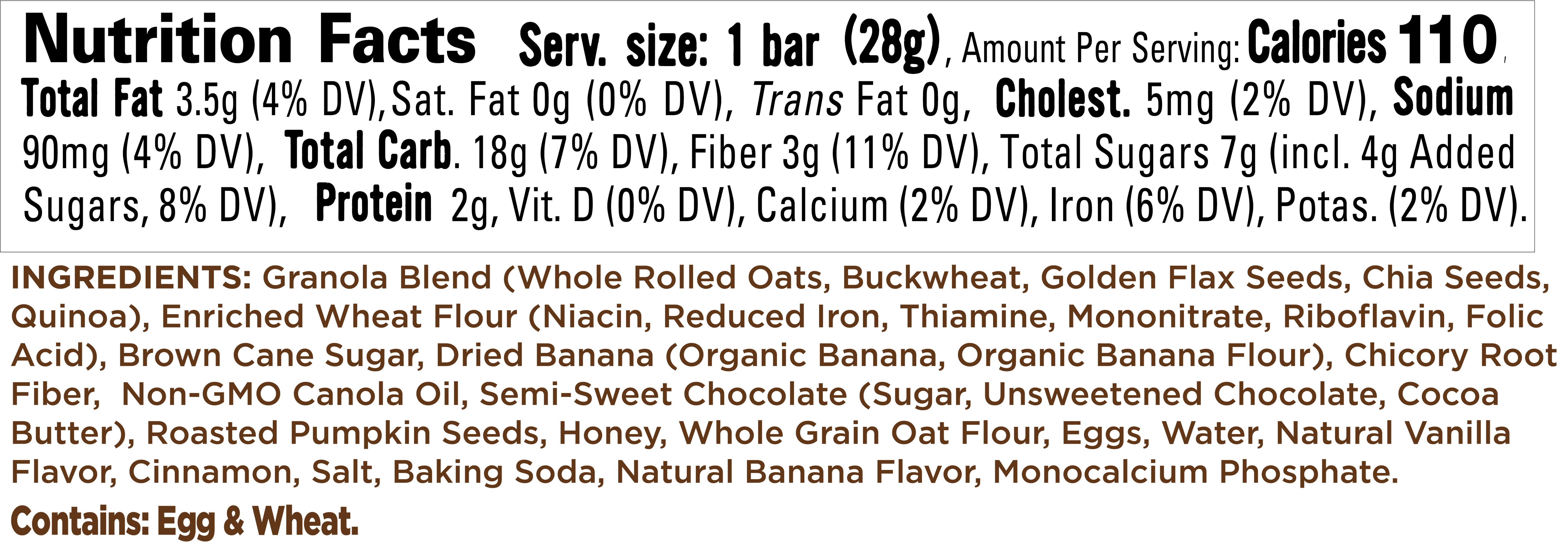 Wholesale - Banana Bread Granola Bakes