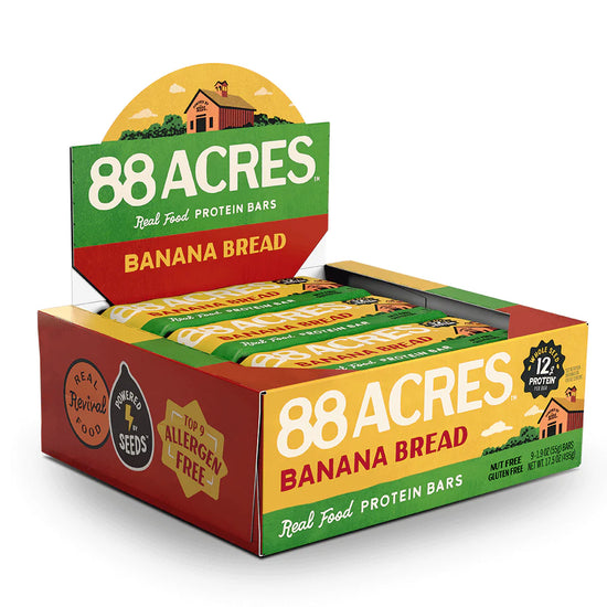 88 Acres Banana Bread Pumpkin Seed Protein Bar 1.9oz (54 Ct. Master Case)