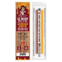 Righteous Felon O.G. Hickory Beef & Cheddar Cheese Stick 1.75oz Caddy Master 60ct (6/10ct)