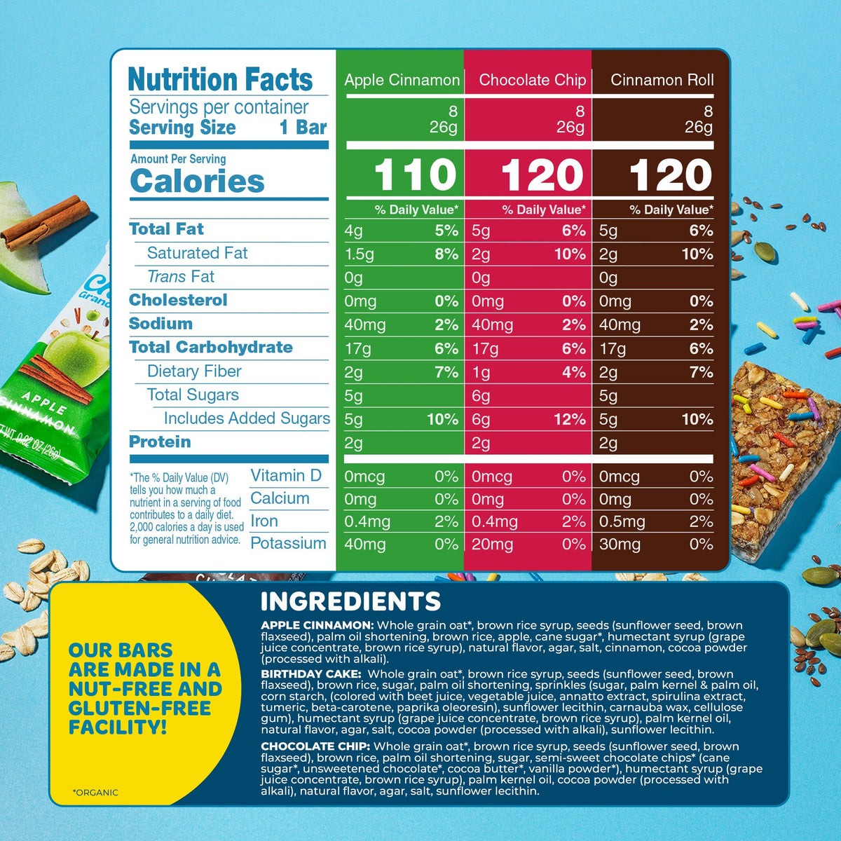 Blake's Chewy Bars, Variety Pack, 192 Bars