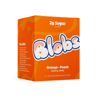 Blobs Orange Peach Gummy Candy 1.8oz (6ct)