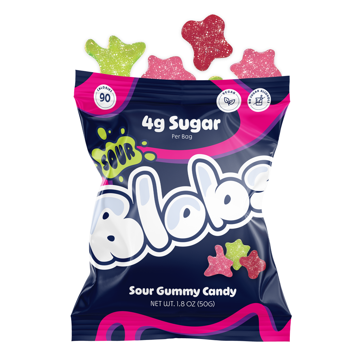 Blobs Mixed Sour Gummy Candy 1.8oz (6ct)