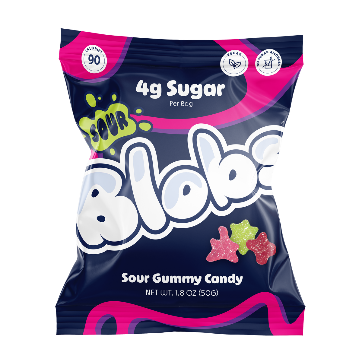 Blobs Mixed Sour Gummy Candy 1.8oz (6ct)