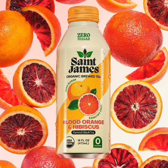 Saint James Blood Orange & Hibiscus Black Tea (12 Count)